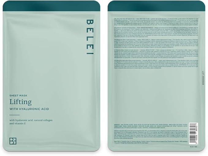 BELEI –  Sheet Mask Lifting à l’Acide Hyaluronique
